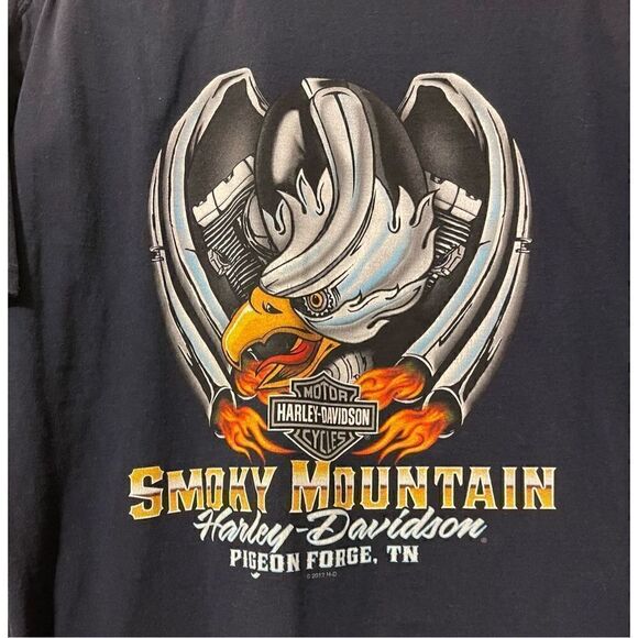 Harley Davidson Smoky Mountain Pigeon Forge,TN Tshirt - Picture 7 of 8